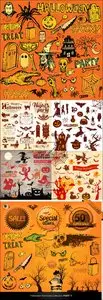 Vector - Halloween elements collection