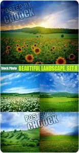 Beautiful landscape. Set.8 - Stock Photo