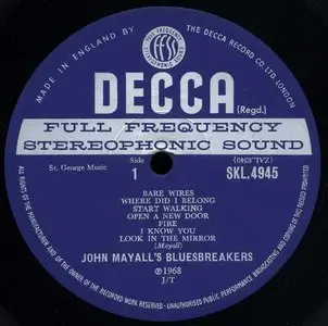 John Mayall’s Bluesbreakers – Bare Wires (1968) 24-bit/96kHz Vinyl Rip