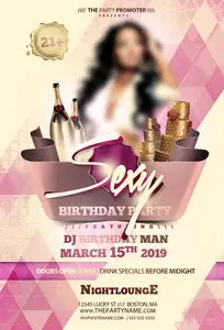 Flyer Template - Sexy Birthday