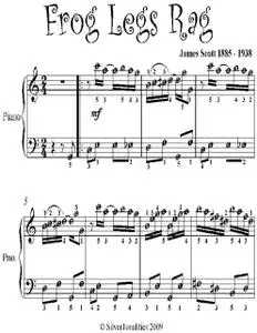 «Frog Legs Rag Easy Piano Sheet Music» by Scott James