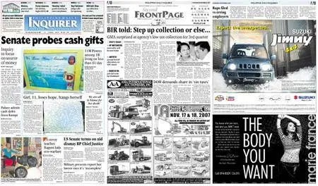 Philippine Daily Inquirer – November 08, 2007