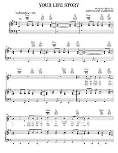 Your Life Story - John Lennon, Mary Chapin Carpenter (Piano-Vocal-Guitar)
