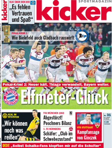 Kicker Sportmagazin 31/2015 (09.04.2015)