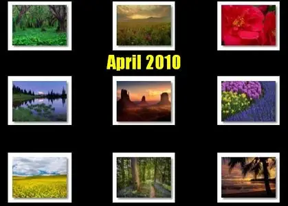 Webshots Premium Wallpapers April 2010  + Calendars May 2010