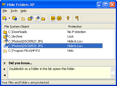 Hide Folders XP 2.8.3.367 Beta 