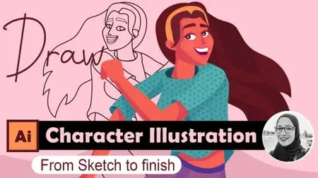 Character illustration : From Sketch to Finish!