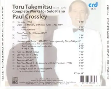 Toru Takemitsu - Complete Works for Solo Piano - Paul Crossley (2009)