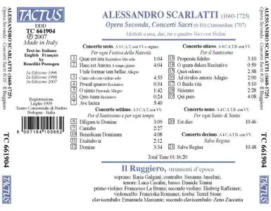 Emanuela Marcante, Il Ruggiero - Alessandro Scarlatti: Opera II, Concerti Sacri (6/10) (2007)
