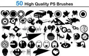 50 HQ brushes for Adobe Photoshop