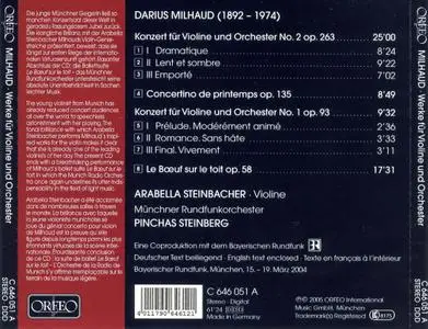 Arabella Steinbacher - Milhaud: Violin Concertos Nos. 1, 2, Concertino de printemps, Le Boeuf sur le toit (2005)