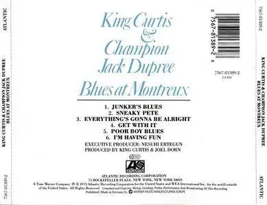 King Curtis & Champion Jack Dupree - Blues At Montreux (1973) {2005 Atlantic Germany} **[RE-UP]**