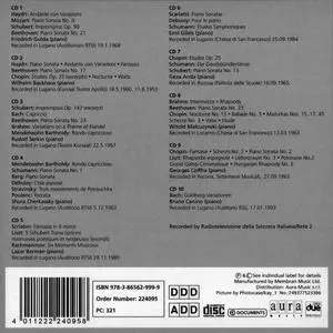 Great Pianists: Gulda, Backhaus, Serkin, Cherkassky, Berman, Gilels, Anda, Małcużyński, Cziffra, Canino [10CDs] (2005)