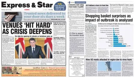 Express and Star Sandwell Edition – April 20, 2020