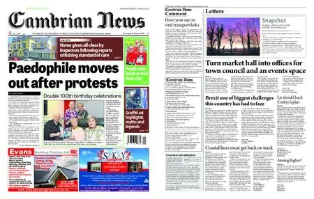 Cambrian News Arfon & Dwyfor – 22 March 2019
