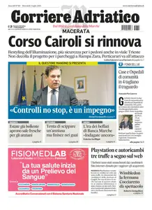 Corriere Adriatico Macerata - 2 Luglio 2025