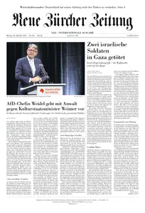 Neue Zurcher Zeitung International - 20 Oktober 2025