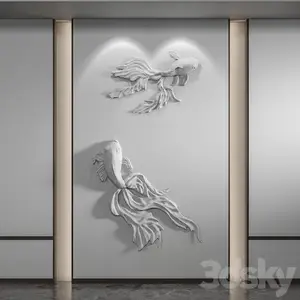 3DSKY - Bas-relief Fish