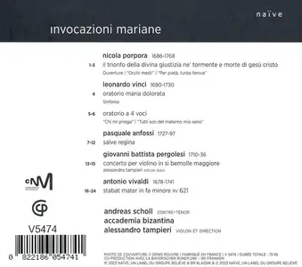 Andreas Scholl, Alessandro Tampieri, Accademia Bizantina - Invocazioni Mariane (2023)