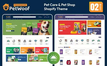 Petwoof - Pet Fashion & Pet Food Mega Store Multipurpose Shopify 2.0 Responsive Theme Shopify Theme