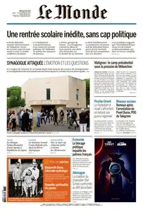 Le Monde du Mardi 27 Août 2024