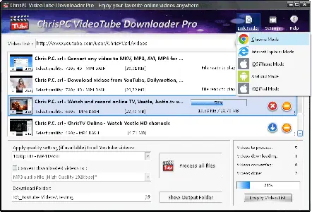 ChrisPC VideoTube Downloader Pro 15.25.0920 Multilingual Portable