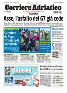 Corriere Adriatico Ancona - 9 Dicembre 2024