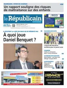 Le Républicain Lot et Garonne - 16 Octobre 2025