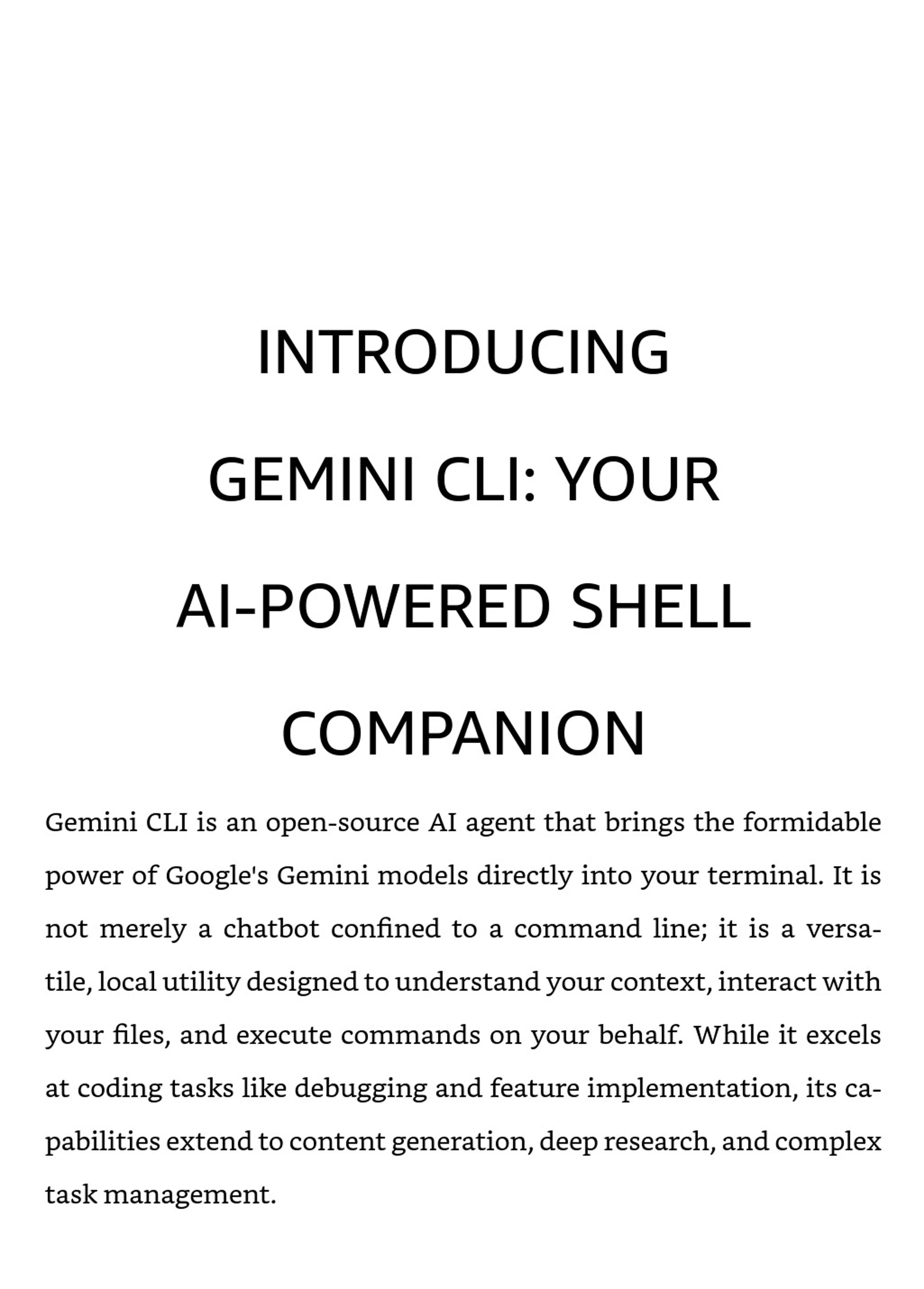 Gemini CLI and MCP