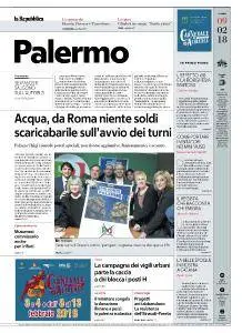 la Repubblica Palermo - 9 Febbraio 2018