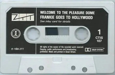 Frankie Goes To Hollywood - Welcome To The Pleasure Dome (Cassette Single) (1985) {ZTT}