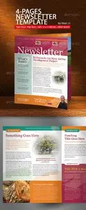 GraphicRiver 4-Pages Newsletter Template