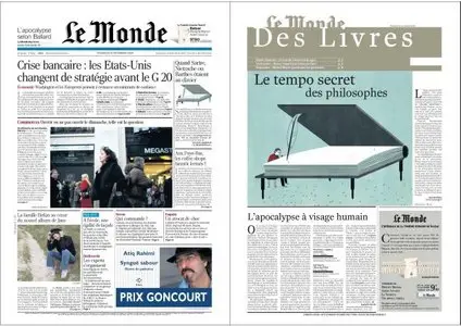 Le Monde + Suppléments Des Livres 14 Novembre 2008