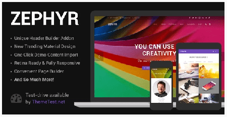 Zephyr v8.14 - Material Design Theme NULLED