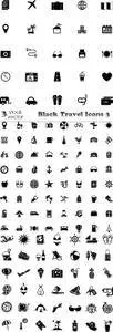 Vectors - Black Travel Icons 3
