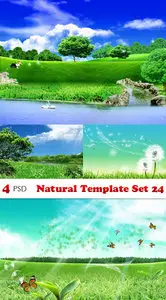 PSD - Natural Template Set 24