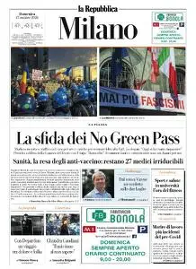 la Repubblica Milano - 17 Ottobre 2021