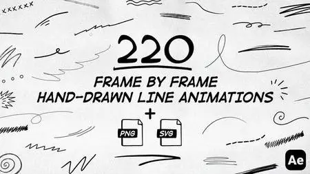 220 Frame By Frame Animated Lines 50034074