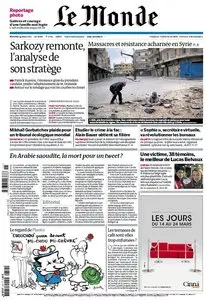 Le Monde du Mercredi 14 Mars 2012