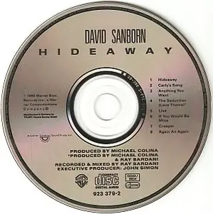 David Sanborn - Hideaway (1980) {Warner}