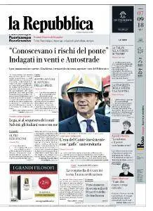 la Repubblica - 7 Settembre 2018