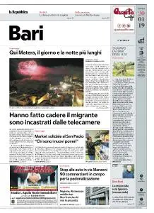 la Repubblica Bari - 20 Gennaio 2019