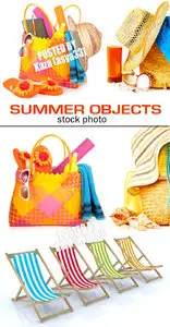 Summer beach objects