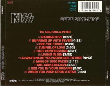 Kiss, Gene Simmons - Gene Simmons (1978) Re-up
