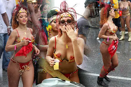 Rihanna - Kadoomant Day Parade In Barbados August 1, 2011