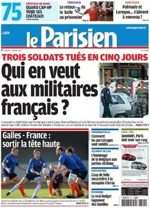 Le Parisien + Cahier Paris du Samedi 17 Mars 2012