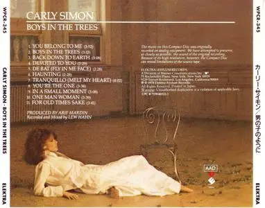 Carly Simon - Boys In The Trees (1978) [1995, Japan]