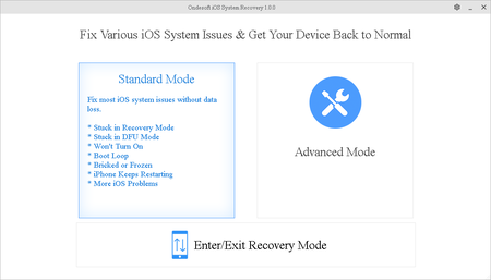 Ondesoft iOS System Recovery 1.0.0