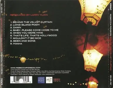 Rebecca Pidgeon - Behind the Velvet Curtain (2008)