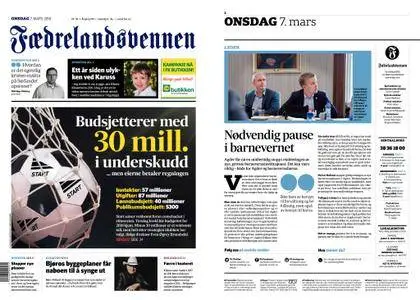 Fædrelandsvennen – 07. mars 2018